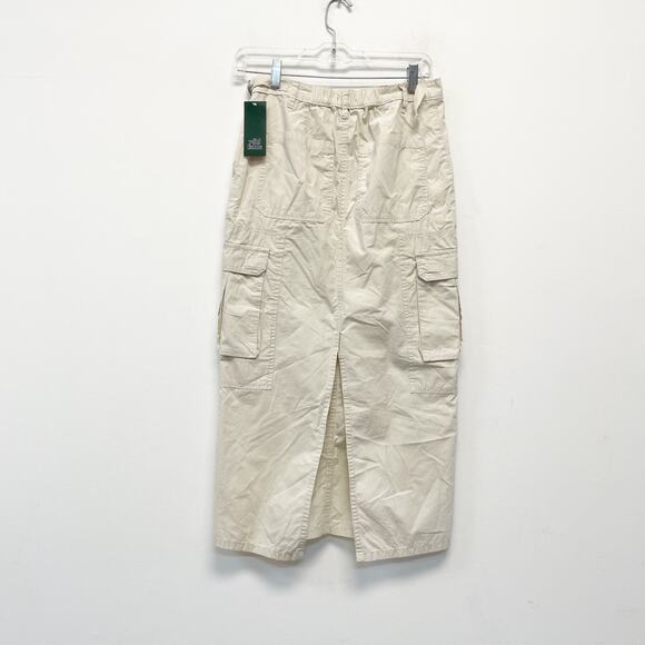 Wild Fable Women's Cargo Maxi Skirt Light Beige Size XS - Picture 3 of 6